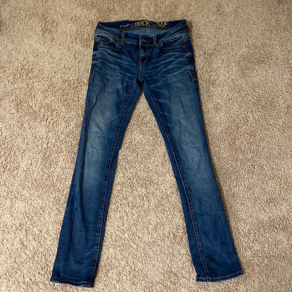 Buckle Black Straight Jeans